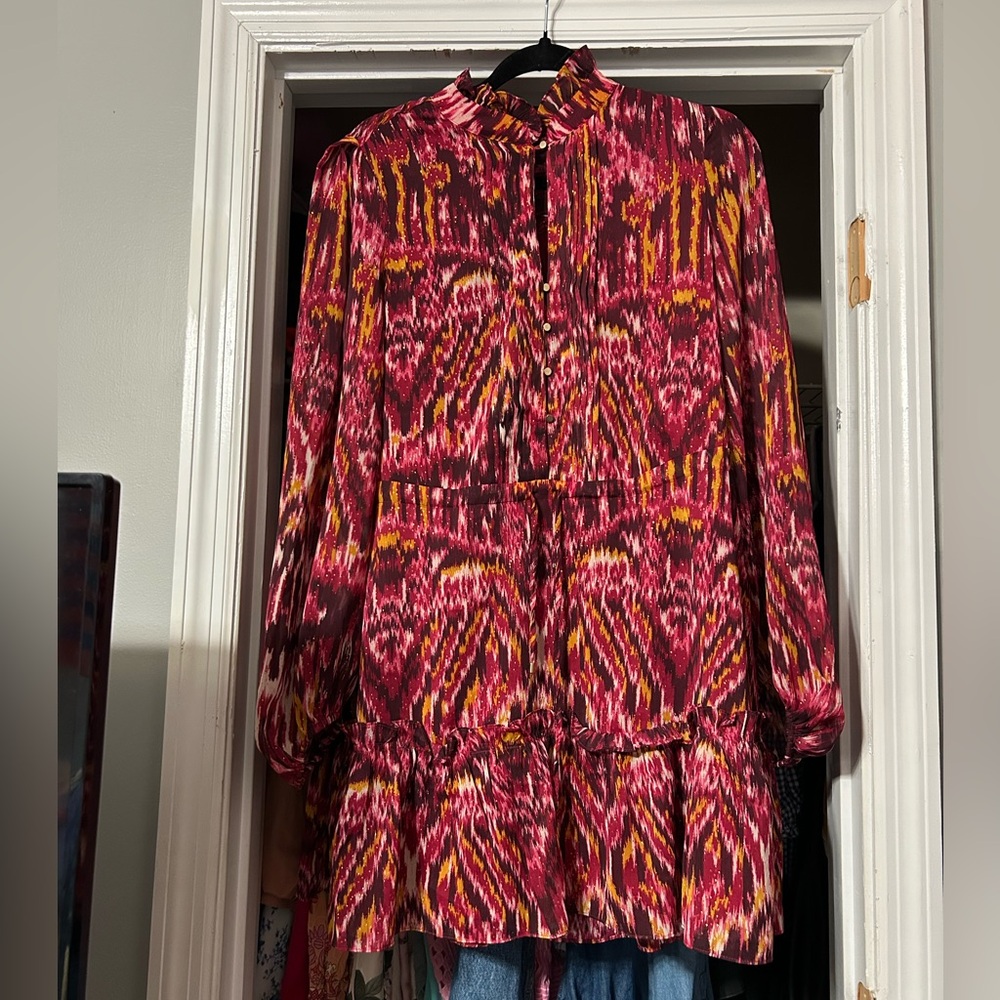 House of Harlow 1960 Pink and Yellow Patterned Dress